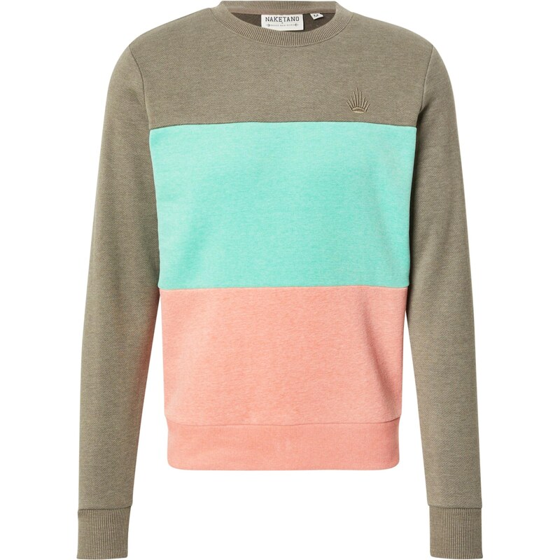 naketano Mikina olivová / mätová / lososová 64996825