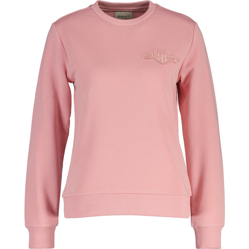 MIKINA GANT REG TONAL SHIELD C-NECK SWEAT SUMMER ROSE 64944408