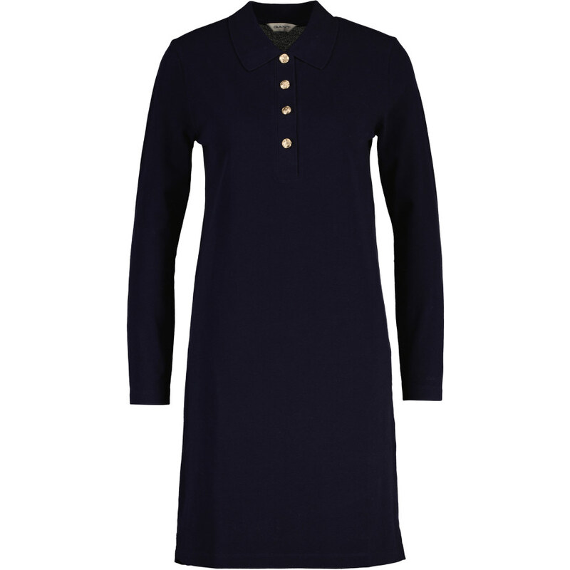 ŠATY GANT REG LS PIQUE POLO DRESS EVENING BLUE 64944415