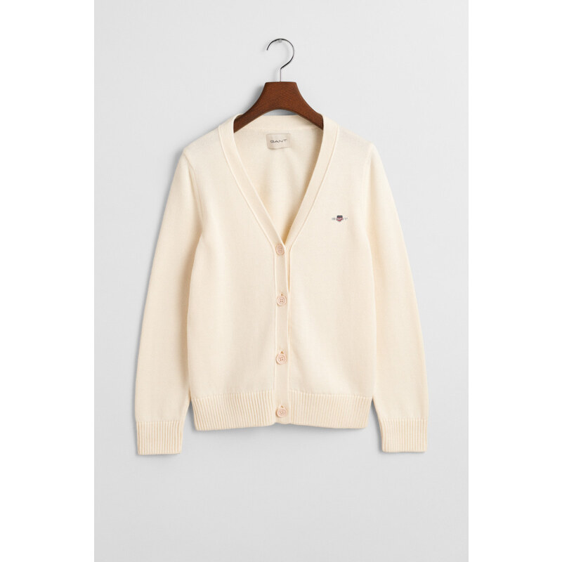 SVETER GANT CLASSIC COTTON CARDIGAN CREAM 64944434