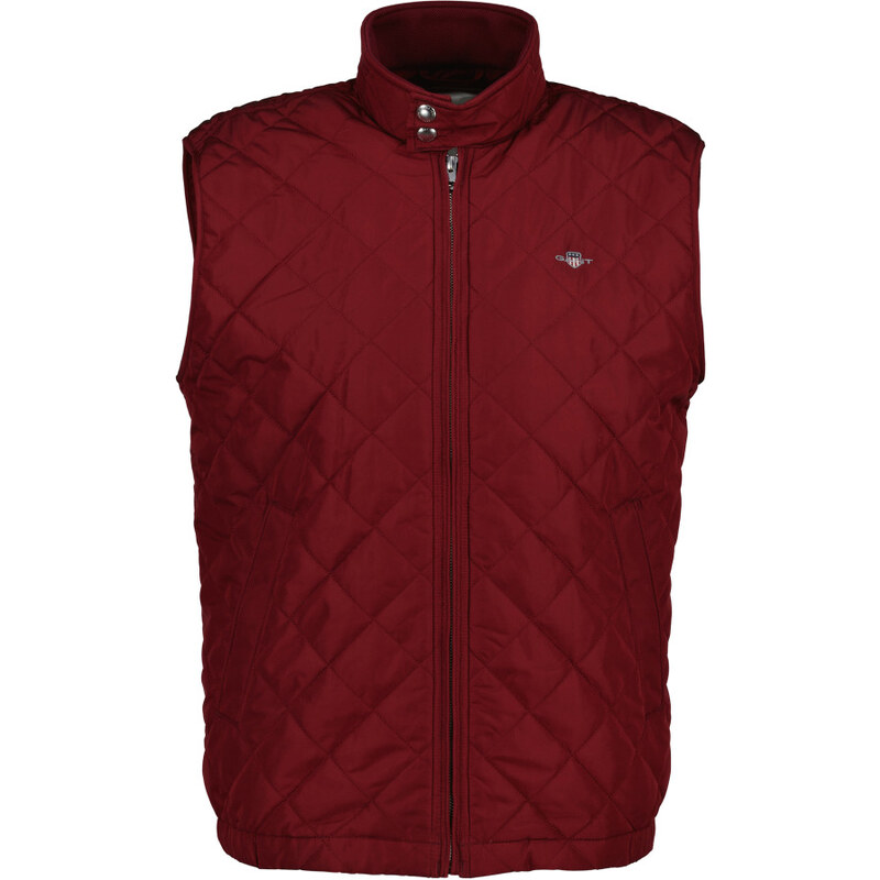 VESTA GANT QUILTED WINDCHEATER VEST PLUMPED RED 64944456