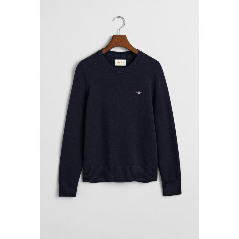 SVETER GANT CLASSIC COTTON C-NECK EVENING BLUE 64944432