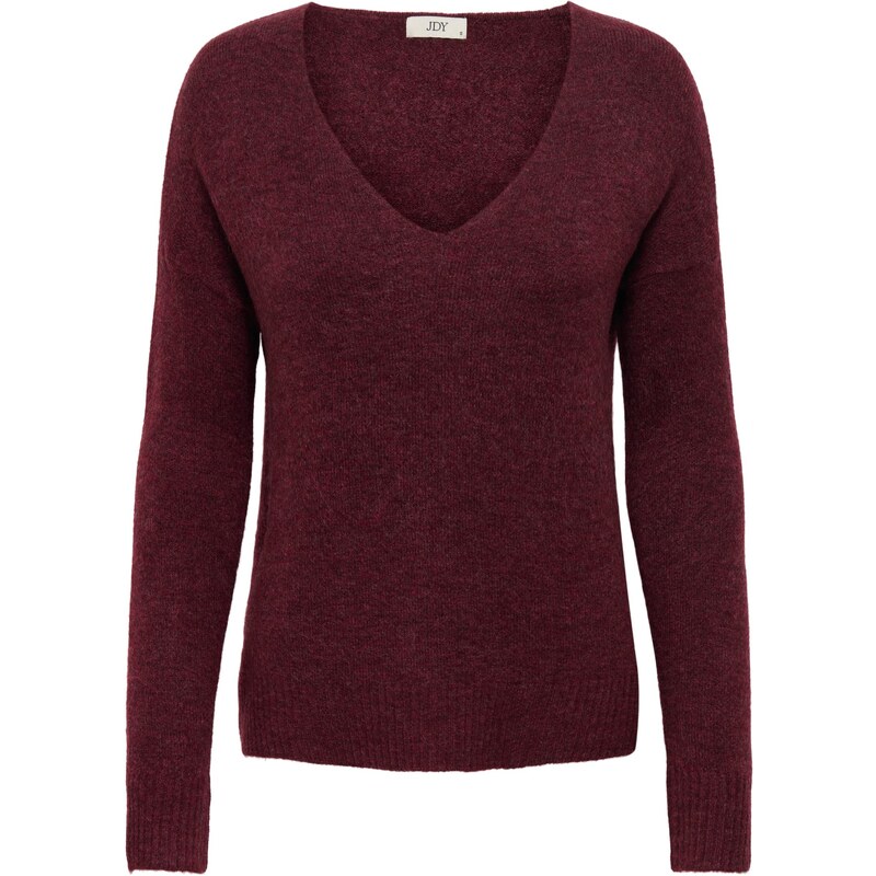 JDY Sveter JDYELANORA vínovo červená 65653654