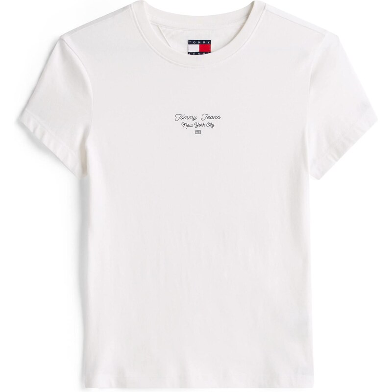 Tommy Jeans Tričko Ess tmavomodrá / biela 65883904