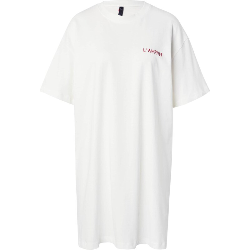 Hunkemöller Nočná košieľka Amour červená / biela 65885042