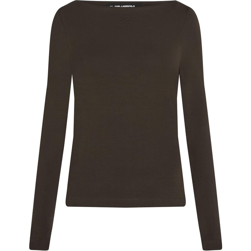 Karl Lagerfeld Tričko čokoládová 64944108