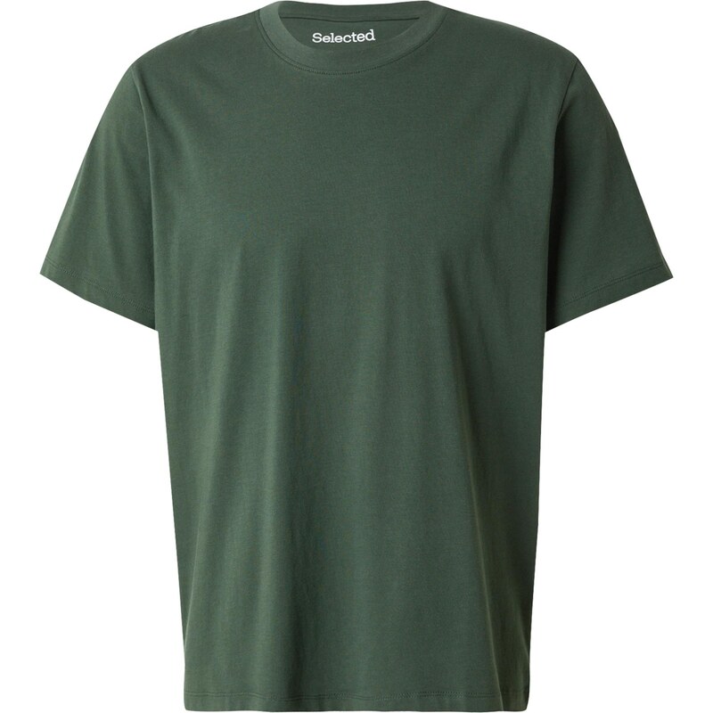 SELECTED Tričko SLHAspen tmavozelená 65043392