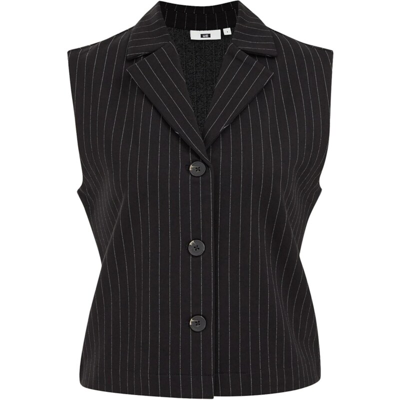 WE Fashion Vesta čierna / biela 65882877