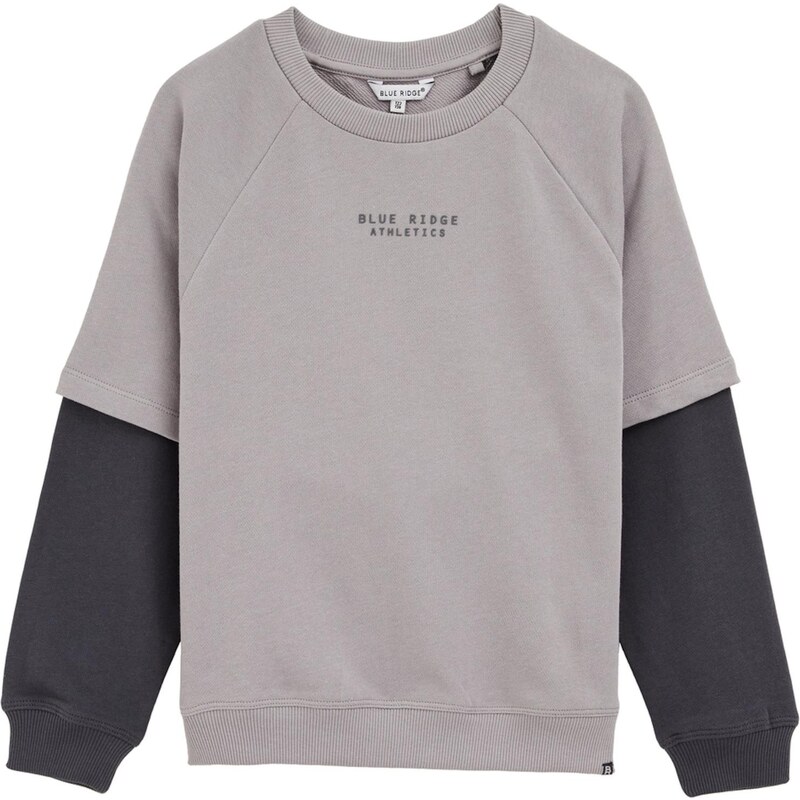 WE Fashion Mikina sivá / čierna 65834967