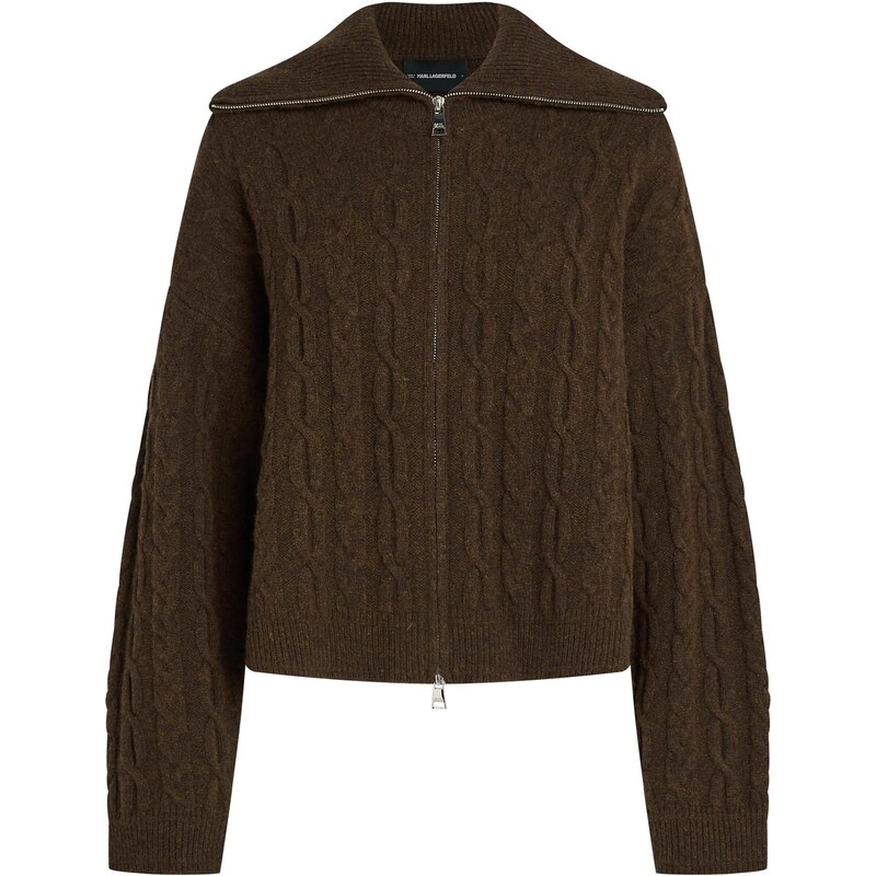 Karl Lagerfeld Kardigán hnedá 64944110