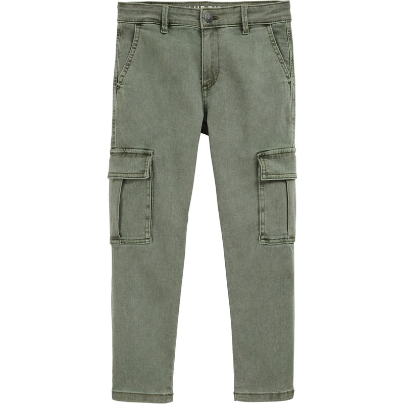 WE Fashion Nohavice zelená / kaki 65883004