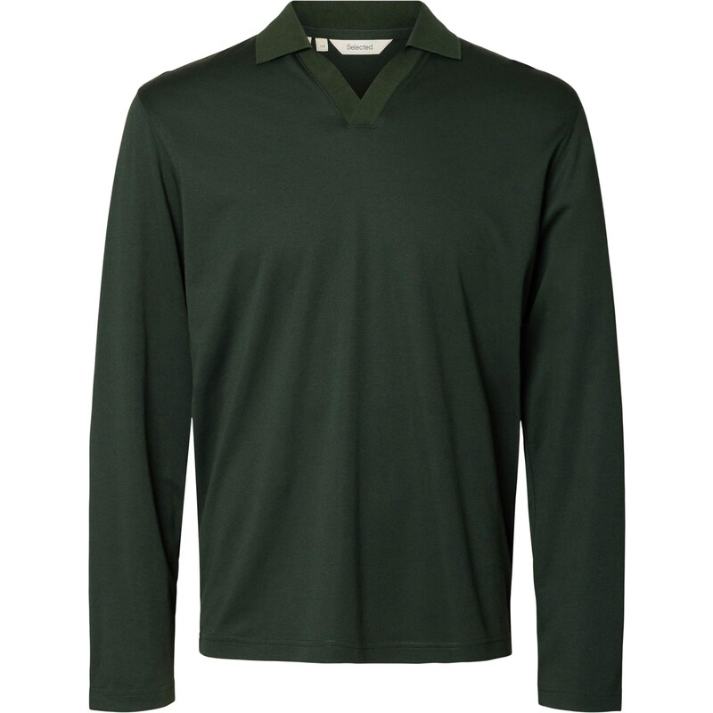 SELECTED Tričko SLHFAVE tmavozelená 64944134