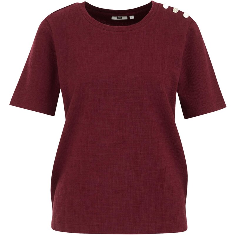 WE Fashion Tričko vínovo červená 65884102