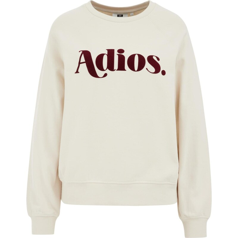 WE Fashion Mikina tmavočervená / prírodná biela 65657957