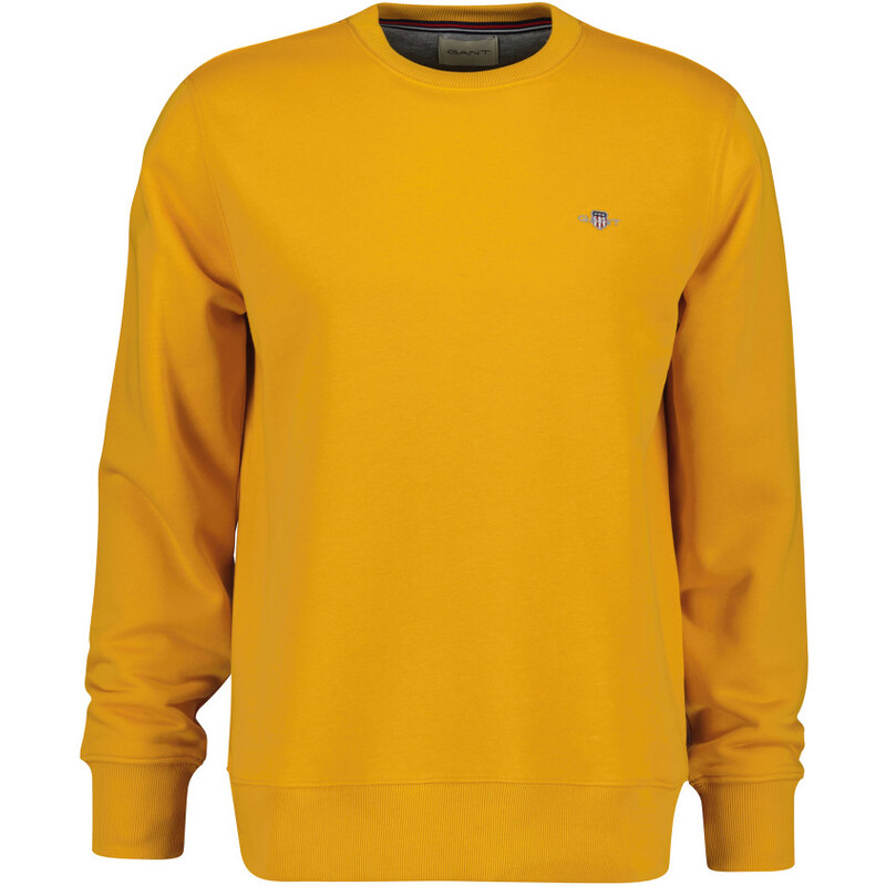 MIKINA GANT REG SHIELD C-NECK SWEAT YELLOW LICHEN 64944364