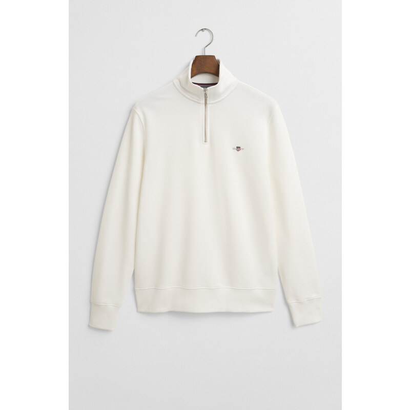 MIKINA GANT REG SHIELD HALF ZIP SWEAT EGGSHELL 64944365