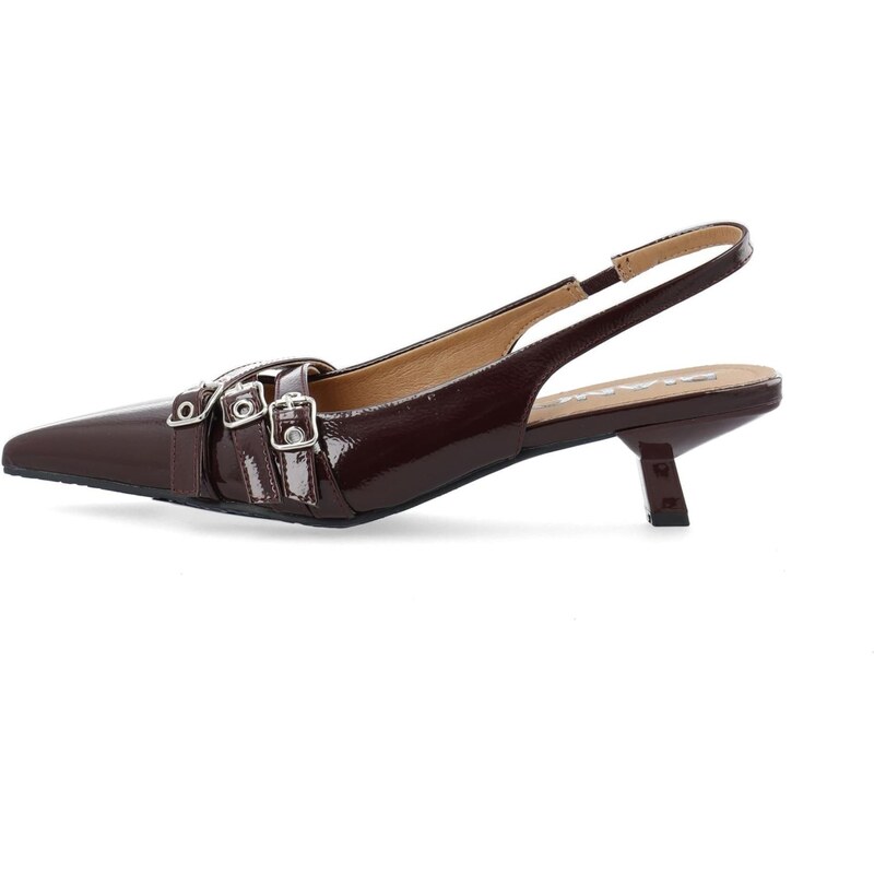 Bianco Lodičky s otvorenou pätou Kristin burgundská 66008572