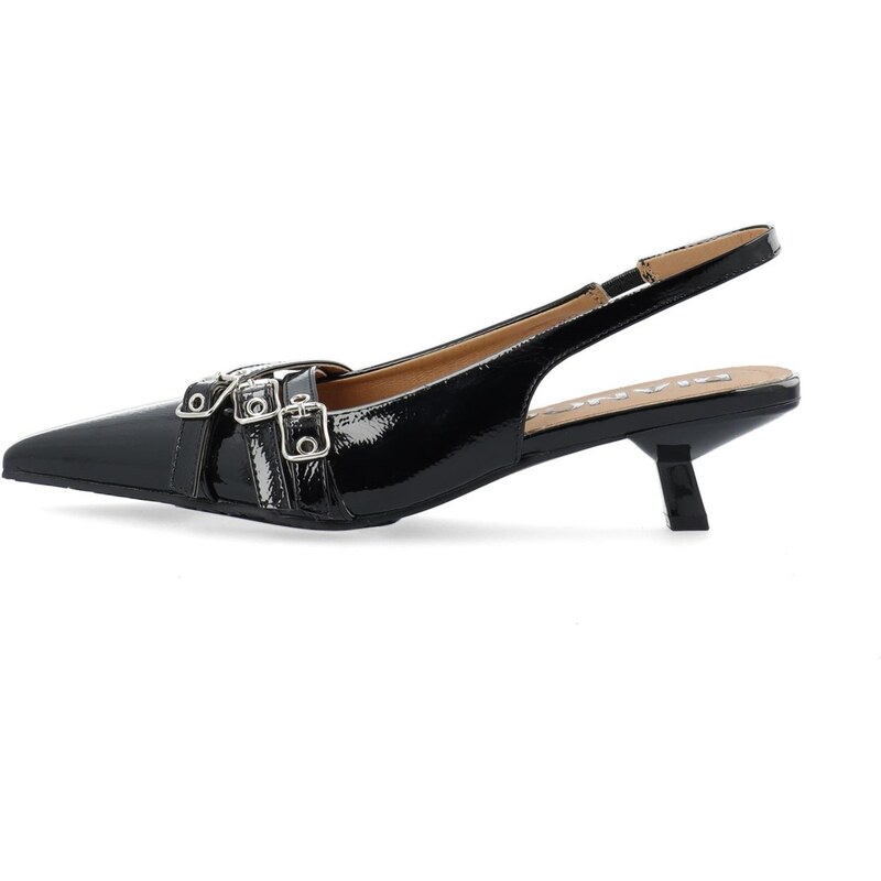 Bianco Lodičky s otvorenou pätou Kristin čierna 66008573