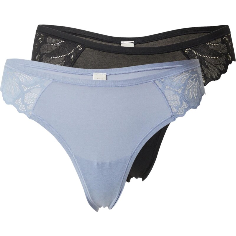 Lindex Tangá Blenda modrosivá / čierna 65660090