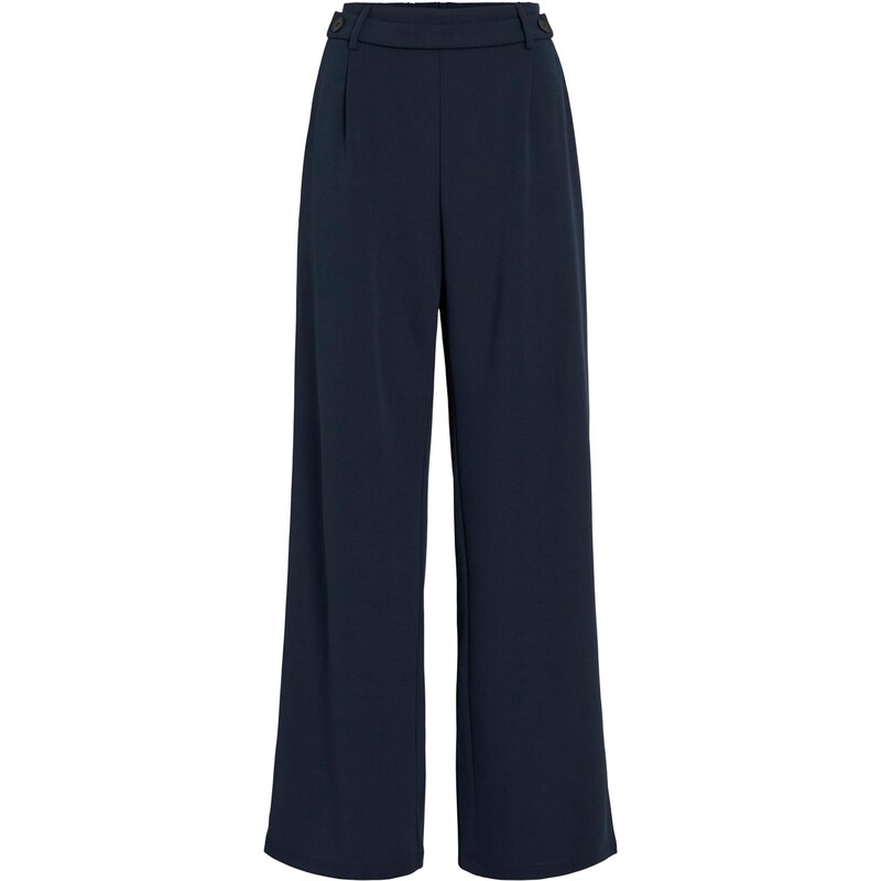 VILA Plisované nohavice tmavomodrá 65887285
