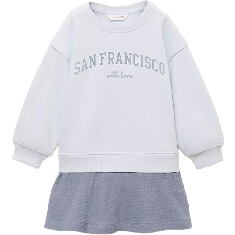 MANGO KIDS Šaty SANFRAN zafírová / pastelovo modrá 66008360
