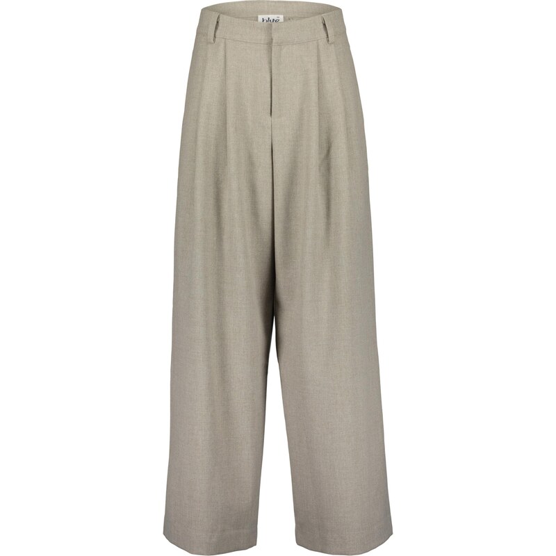 BLUE SEVEN Plisované nohavice tmavobéžová 66001479