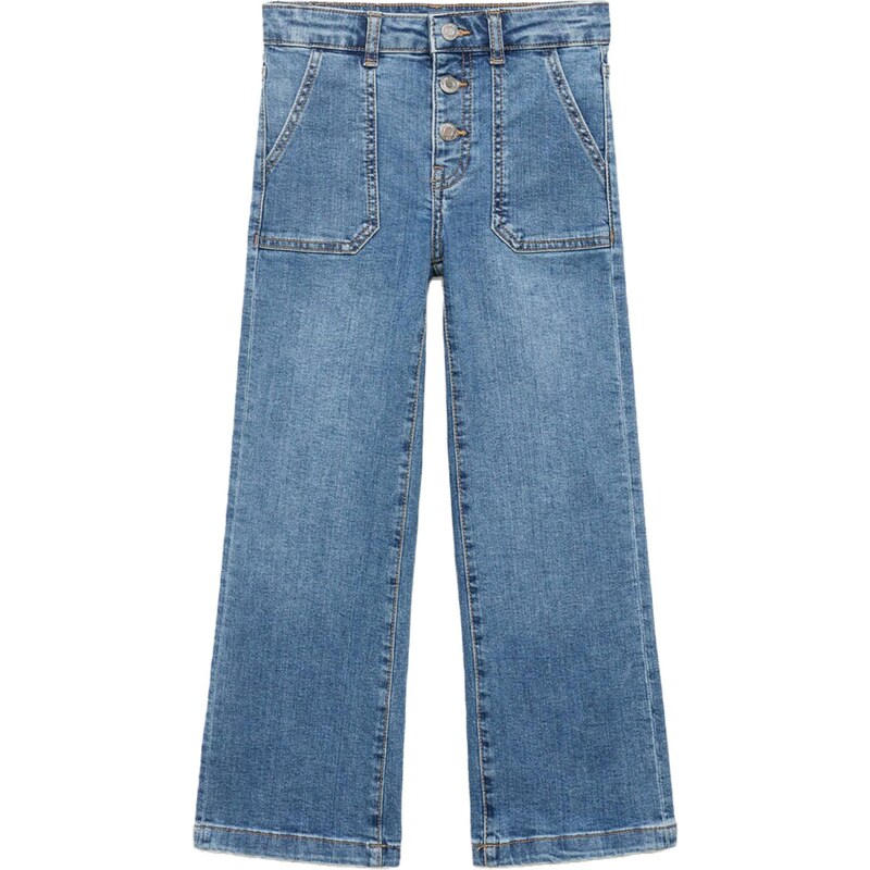 MANGO KIDS Džínsy UTILITY1 modrá denim 65577007