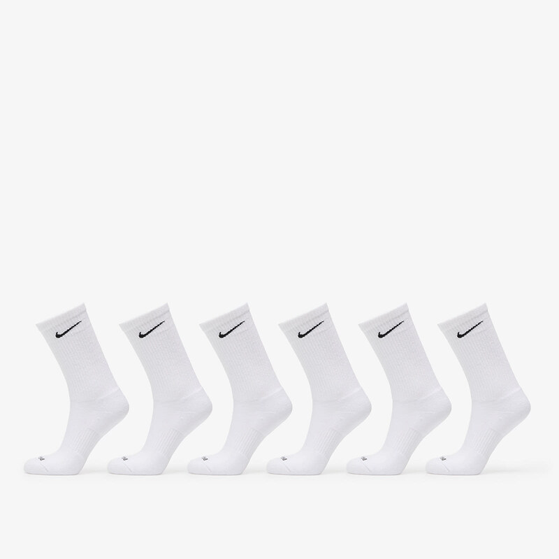 Ponožky Nike Everyday Plus Cushioned Training Crew Socks 6-Pack White/ 64956601