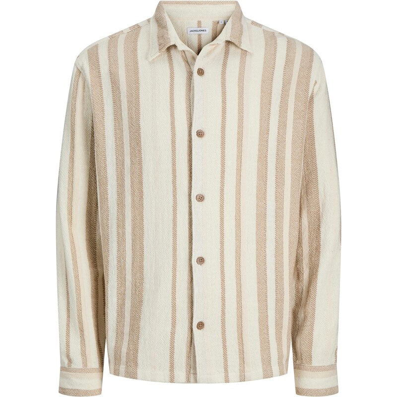 JACK & JONES Košeľa JJECharge béžová / biela 64957295