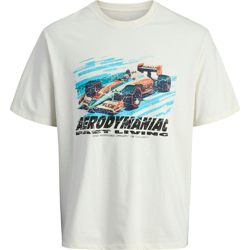 JACK & JONES Tričko JORFORMULA GALLERY svetlomodrá / oranžová / čierna 64957326