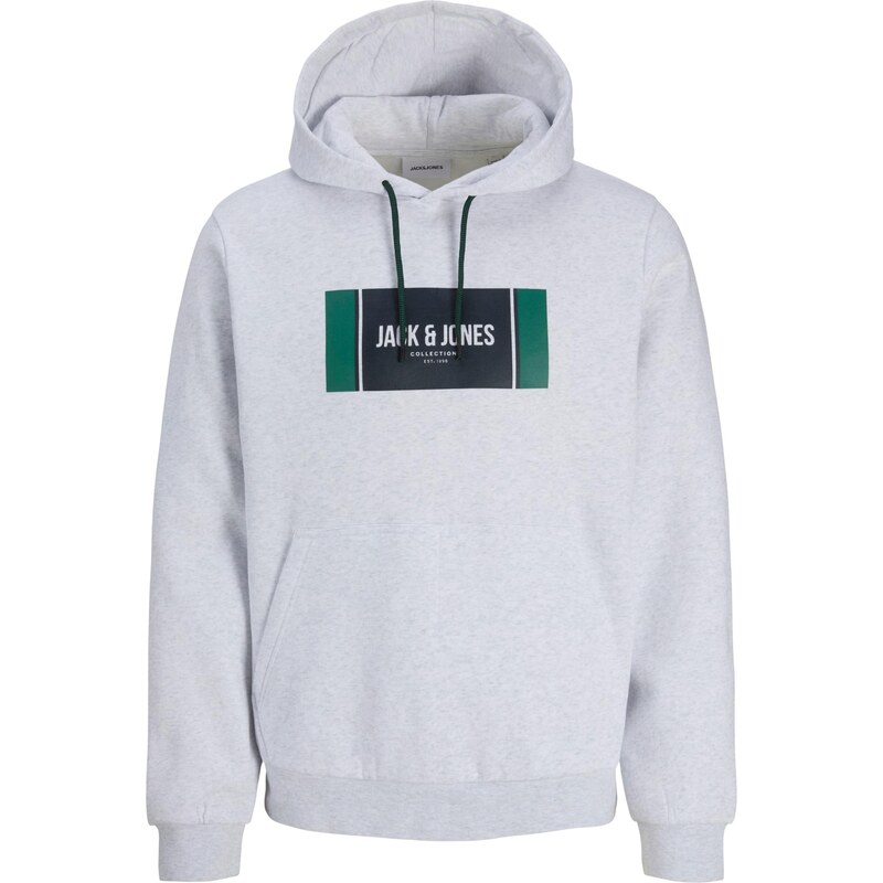 JACK & JONES Mikina JJHayato tmavomodrá / tmavozelená / biela 65482294