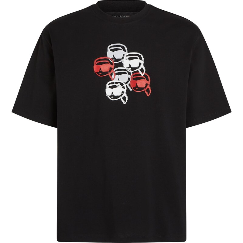 Karl Lagerfeld Tričko červená / čierna / biela 64957460