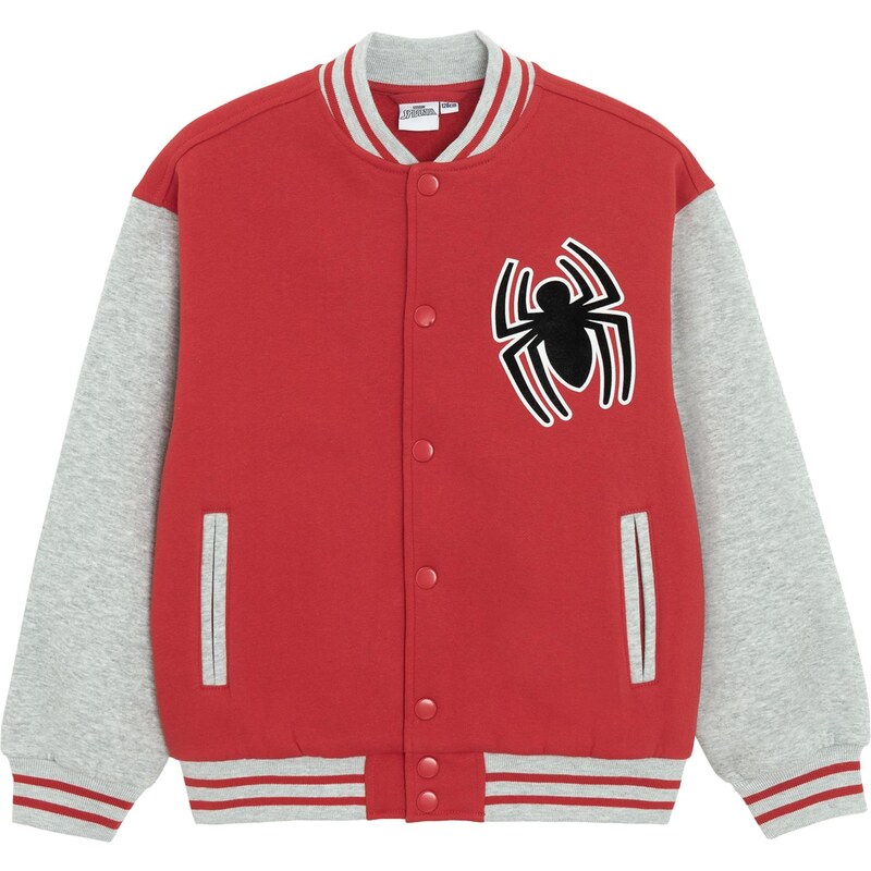 Cool Club Tepláková bunda svetlosivá / červená / čierna / biela 65660111