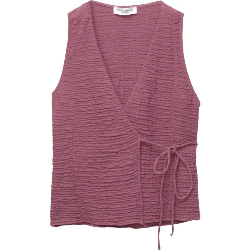 Pull&Bear Vesta vínovo červená 65887605