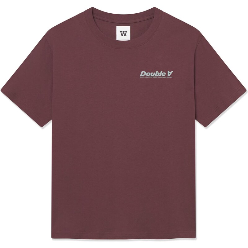 WOOD WOOD Tričko WWLiam gaštanová / jedľová / pastelovo zelená 65993041