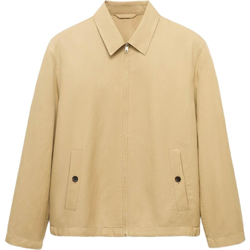 MANGO MAN Prechodná bunda Panarea béžová 65879236