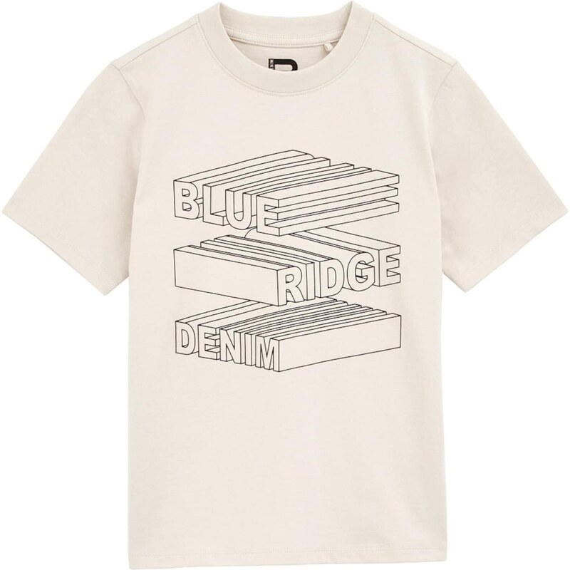 WE Fashion Tričko béžová / čierna 65882895