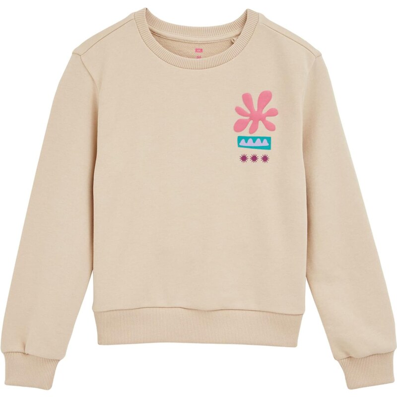 WE Fashion Mikina béžová / zmiešané farby 65656164