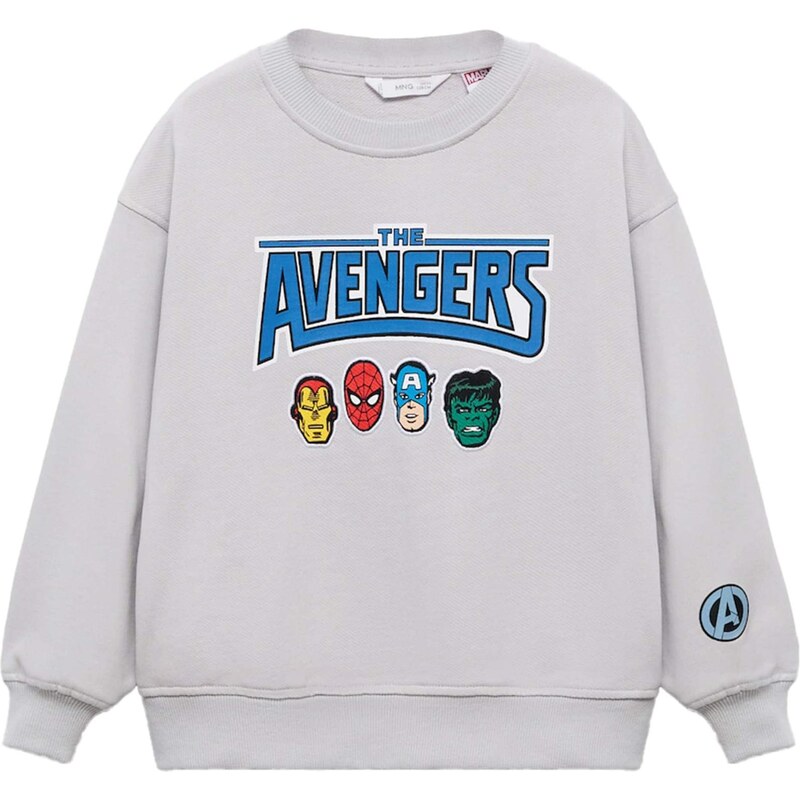 MANGO KIDS Mikina Avencrew modrá / žltá / sivá / červená 65559088