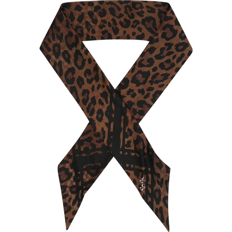 Lala Berlin Šatka Twilly Tao hnedá / čierna 65707565