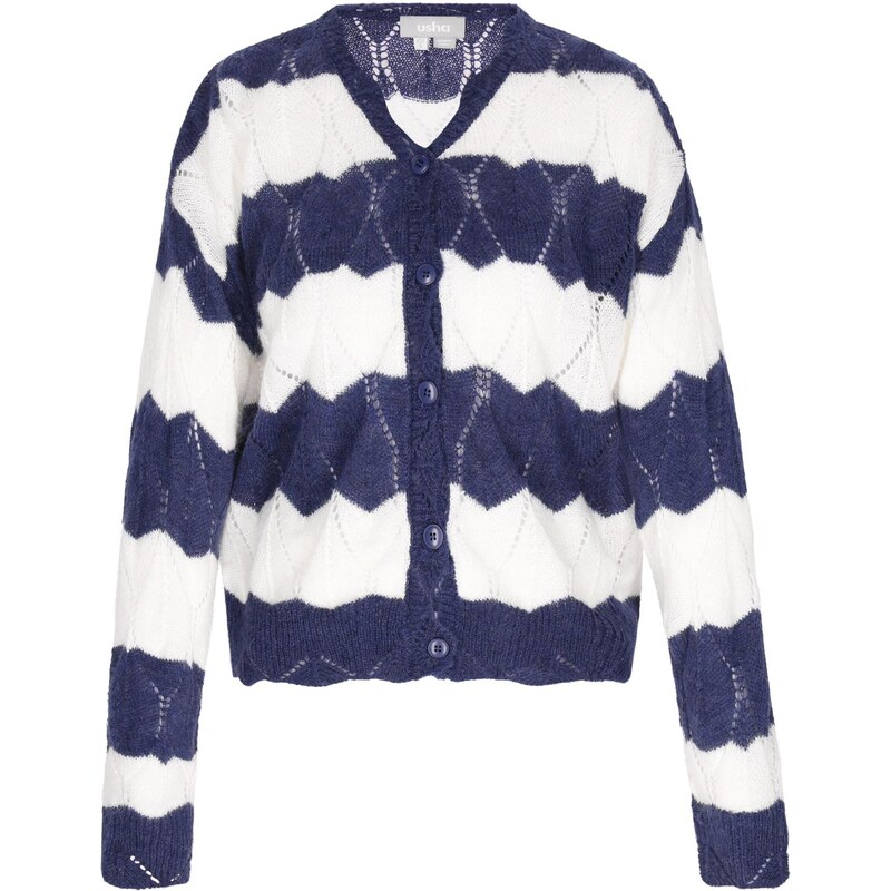 Usha Kardigán námornícka modrá / biela 65657866