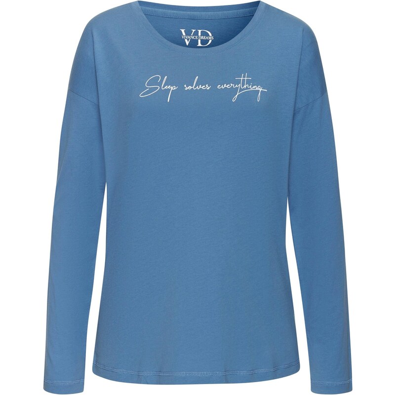 VIVANCE Tričká na spanie svetlomodrá / biela 65655229