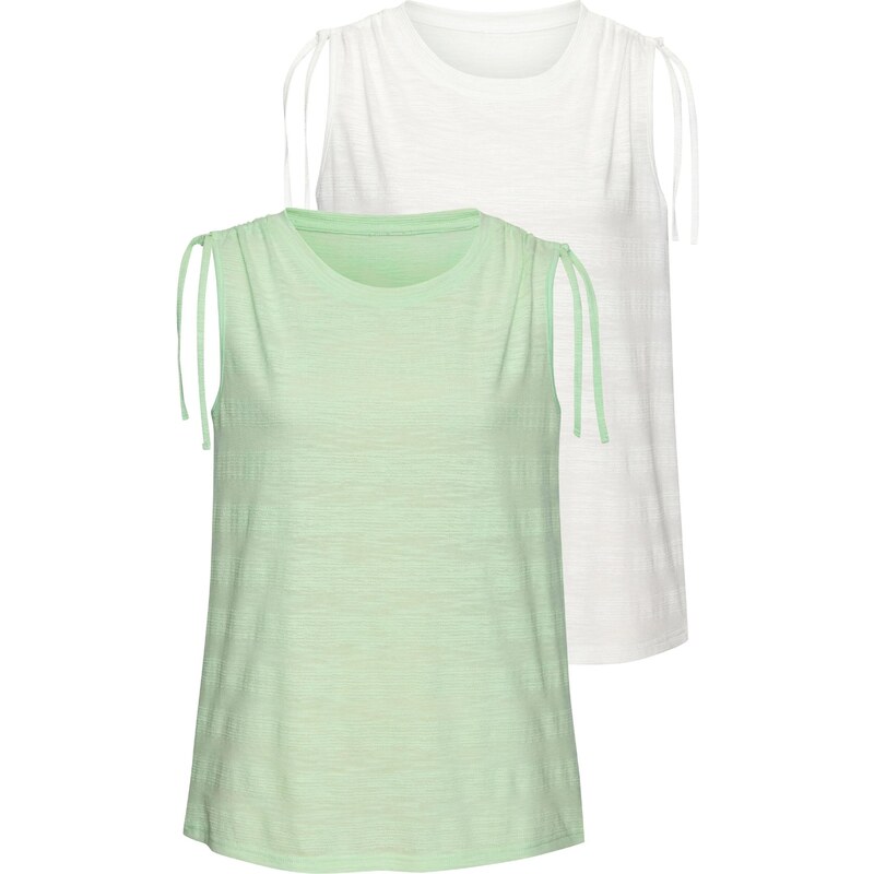 VIVANCE Top svetlozelená / biela 65651091