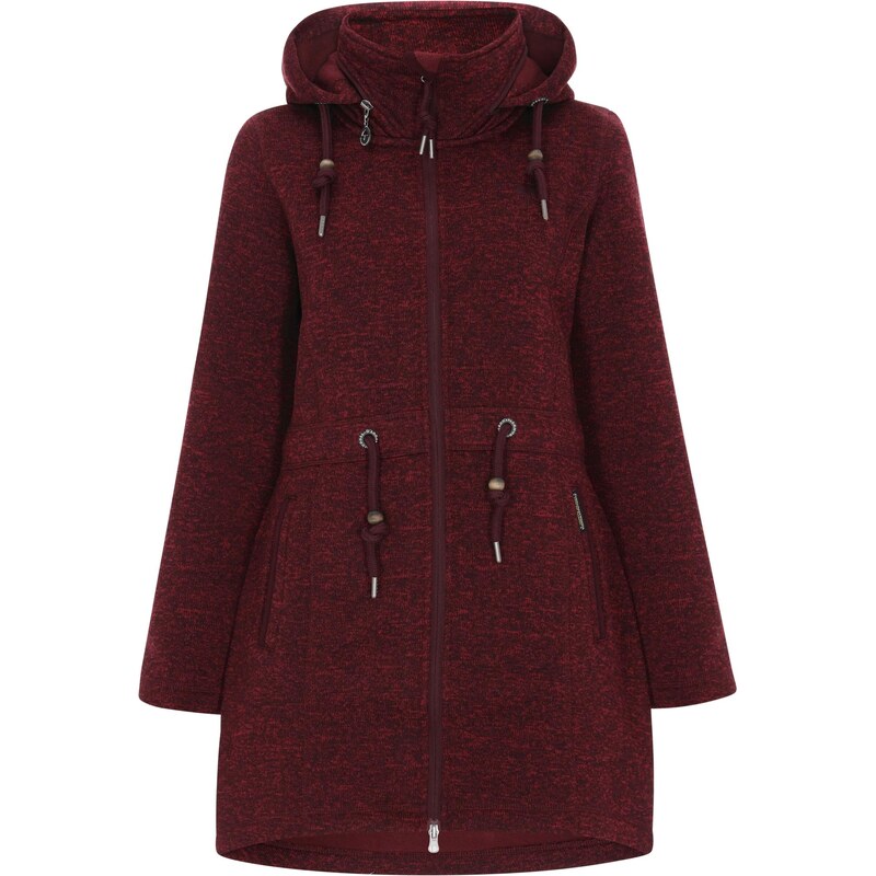 Schmuddelwedda Flisová bunda burgundská 65657687
