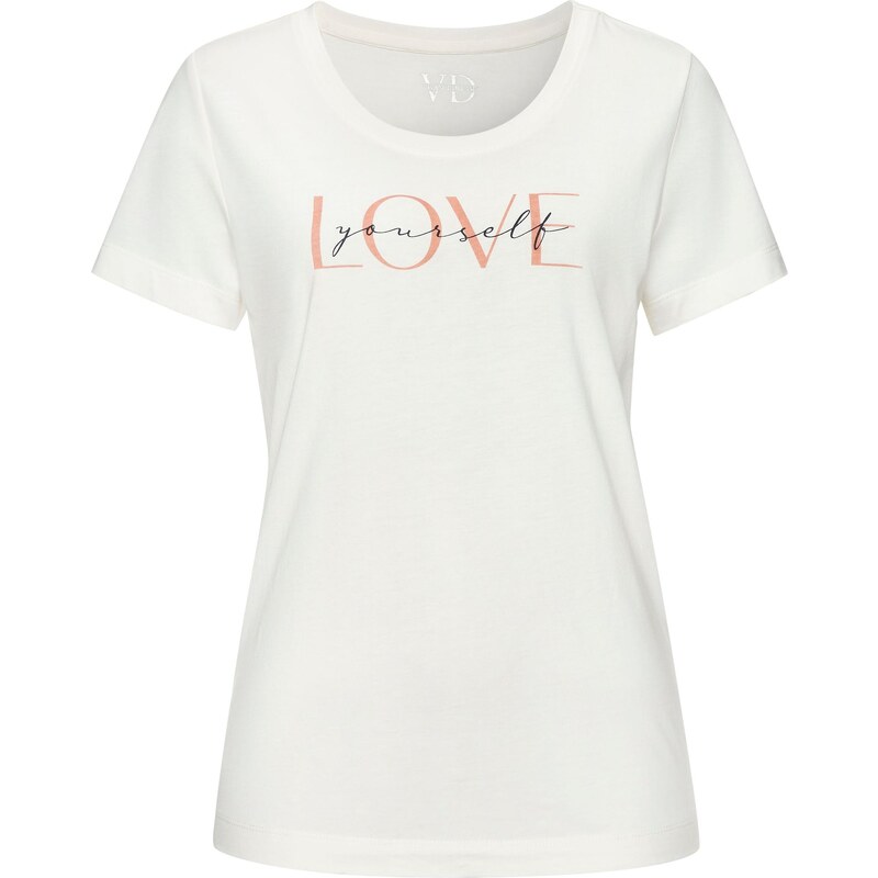 VIVANCE Tričko Dreams oranžová / čierna / biela 65655086