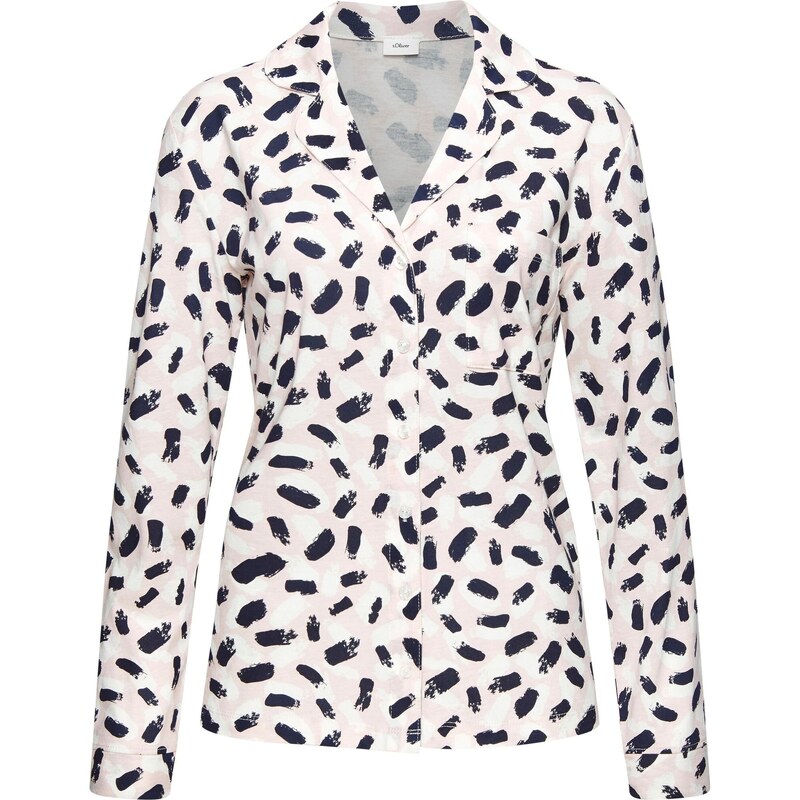 s.Oliver Tričká na spanie námornícka modrá / pastelovo ružová / biela 65882104