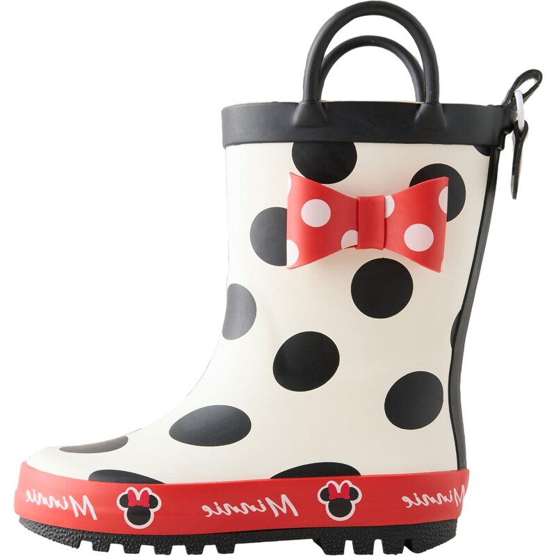 Next Gumáky Minnie Mouse červená / čierna / biela 65881640