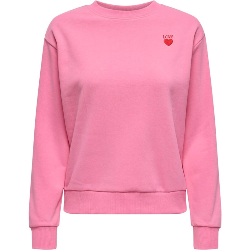 JDY Mikina JDYPARIS svetloružová / červená 67570963