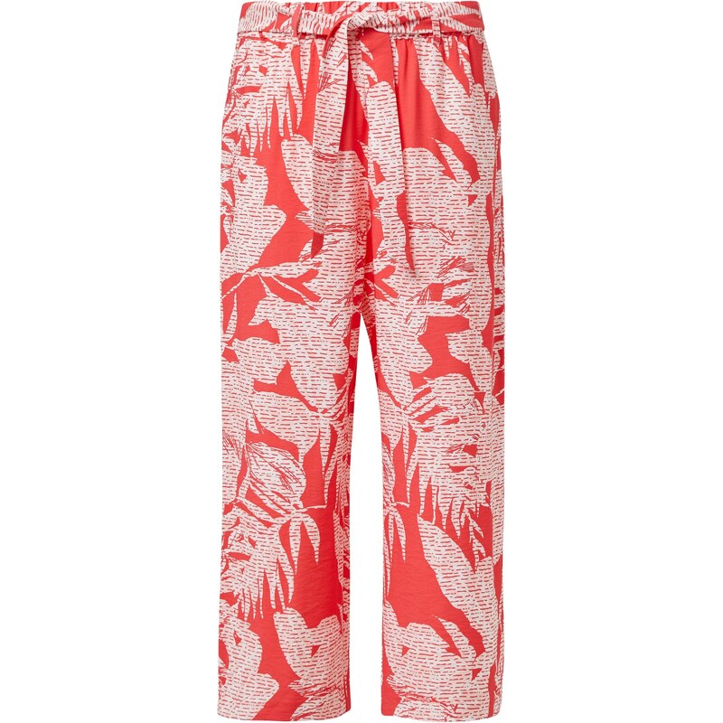 COMMA Nohavice staroružová / biela 64960589