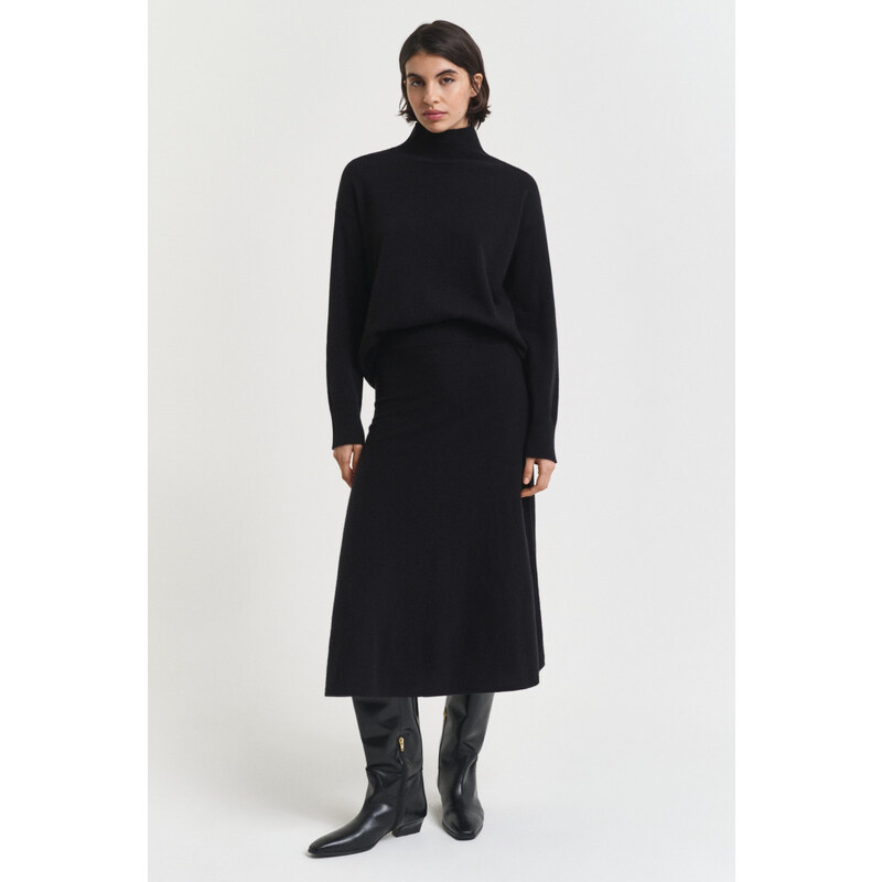 SUKŇA GANT SUPERFINE LAMBSWOOL SKIRT BLACK 64959951